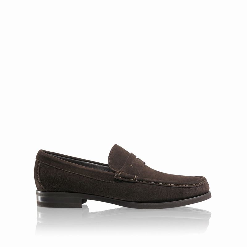Russell & Bromley Saturn Classic Loafers Mens Brown [XTU682PH]